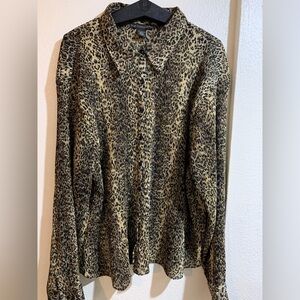 Chic‎ Leopard Print Women's Blouse